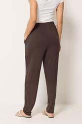 M&Co Petite Chocolate Brown Hareem Trousers | M&Co 2
