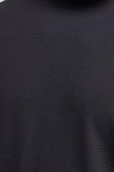 BadRhino Big & Tall Navy Blue Ottoman Textured T-Shirt | BadRhino 5