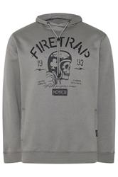 FIRETRAP Big & Tall Grey Hoodie | BadRhino 4