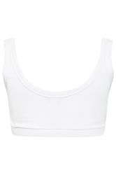 YOURSET 2 PACK Plus Size Black & White Ribbed Crop Tops | Yours Clothing  6