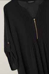 EVANS Plus Size Black Pintuck Blouse | Evans  6