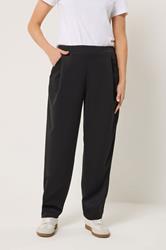 LTS Tall Women's Black Barrel Leg Trousers | Long Tall Sally 1