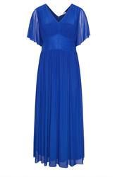 YOURS LONDON Curve Cobalt Blue Gathered Maxi Dress