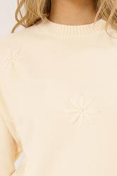 LTS Tall Ivory White Floral Embroidered Jumper | Long Tall Sally  4