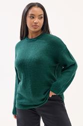 YOURS Plus Size Teal Green Soft Touch Knitted Jumper | Yours Clothing 3