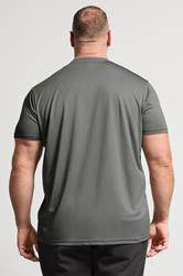 IronRhino Big & Tall Grey Branded Performance T-Shirt | BadRhino 2