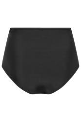 YOURS Plus Size Black Ruched Super High Waisted Tummy Control Bikini Briefs | Yours Clothing 10