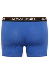JACK & JONES Big & Tall 3 Pack Black/Blue/Orange Boxers | BadRhino 8