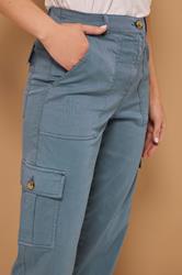 LTS MADE FOR GOOD Tall Blue Cargo Chino Jeans | Long Tall Sally 6