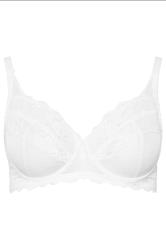 YOURSET 2 PACK Plus Size Blue & White Lace Underwired Mesh Bras | Yours Clothing 12