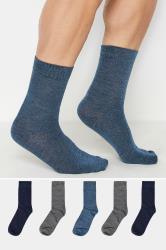 BadRhino Blue & Grey 5 Pack Ankle Socks | BadRhino 3