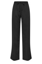 LTS Tall Black Tie Waist Wide Leg Trousers