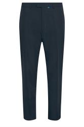 D555 Big & Tall Navy Blue Side Adjustable Waist Trousers | BadRhino 4