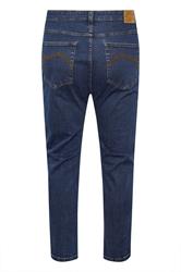 BadRhino Big & Tall Indigo Blue Tapered Fit Stretch Jeans | BadRhino 8