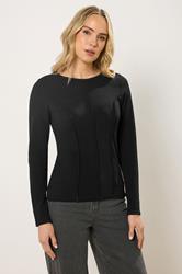 LTS Tall Women's Black Seam Front Top | Long Tall Sally 3