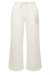 LIMITED COLLECTION Plus Size Cream 'New York' Wide Leg Joggers | Yours Clothing 5