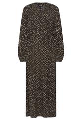 LTS Tall Black Spot Print Maxi Dress