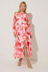 STAR Pink Printed Shirt Dress | StarByJM 3