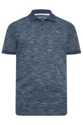 BadRhino Big & Tall Navy Blue Slub Polo Shirt