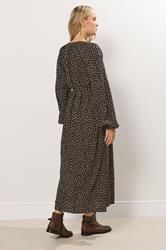 LTS Tall Women's Black Spot Print Maxi Dress | Long Tall Sally 2