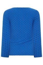 PixieGirl 2 PACK Black & Blue Spot Print Square Neck Tops | PixieGirl 10