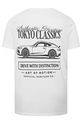 JACK & JONES Big & Tall 2 Pack White & Black Graphic T-Shirts | BadRhino 10