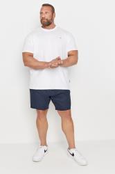 BadRhino Big & Tall Navy Blue Linen Shorts 2