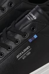 JACK & JONES Big & Tall Dark Grey PU Lace Up Trainers | BadRhino 6