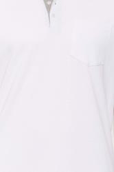 D555 Big & Tall White Basic Polo Shirt | BadRhino 1