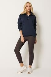 M&Co Chocolate Brown Skinny Jeggings | M&Co 1
