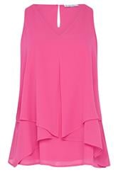 YOURS LONDON Curve Fuchsia Pink Layered Blouse
