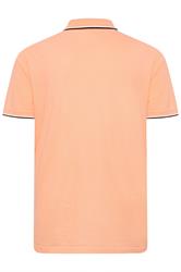 BadRhino Big & Tall 3 Pack Blue & Orange Tipped Polo Shirts | BadRhino 9