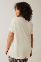 EVANS Plus Size Cream Plisse Pleat Front Top | Evans 2