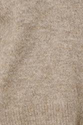 EVANS Plus Size Natural Brown Knitted V-Neck Jumper | Evans  6