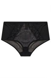 YOURS Plus Size Natural Brown Leopard Print Satin Briefs | Yours Clothing 6