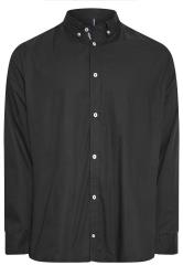 BadRhino Big & Tall 2 PACK Black Poplin Long Sleeve Shirts | BadRhino 2