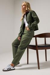 PixieGirl Petite Women's Green Non-Stretch Cotton Barrel Jeans | PixieGirl 7