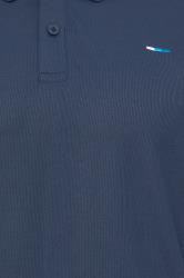 BadRhino Big & Tall Navy Blue Pique Golf Polo Shirt | BadRhino 5