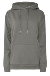 LTS Tall Charcoal Grey Drawstring Hoodie