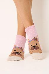 YOURSET 4 PACK Plus Size Pink Brunch Print Trainer Liner Socks | Yours Clothing 2