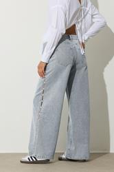 PixieGirl Petite Women's Light Blue Non-Stretch Pearl Detail Jeans | PixieGirl 2