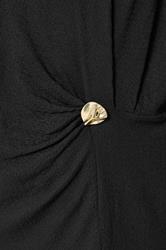 YOURS Plus Size Black Grown On Sleeve Top | Yours Clothing 4