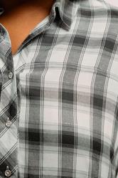 YOURS Plus Size Black Check Short Sleeve Shirt | Yours Clothing 4
