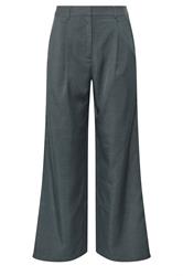 PixieGirl Petite Women's Grey & Green Striped Formal Trousers | PixieGirl 5