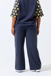 LIMITED COLLECTION Plus Size Navy Blue '86' Straight Leg Leggings | Yours Clothing 2