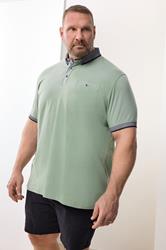 BadRhino Big & Tall Green Chambray Pocket Polo Shirt | BadRhino 3