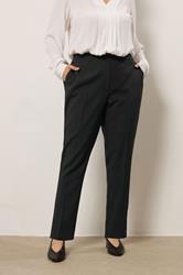 EVANS Plus Size Black Tapered Trousers | Evans 2