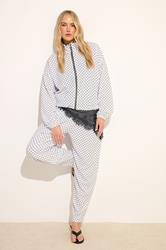 LTS Tall Women's White Polka Dot Barrel Leg Trousers | Long Tall Sally 3
