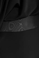Plus Size Black Mesh Panel Tummy Control Swim Dress | Yours Clothing 8