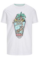 JACK & JONES Big & Tall White Jelijah Short Sleeve T-Shirt | BadRhino 2